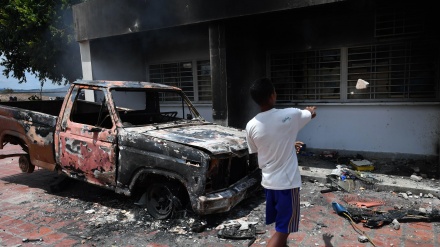 Incendian un puesto militar del Ejército en Venezuela+fotos