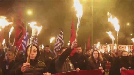 Greek far-right Golden Dawn holds rally in Athens