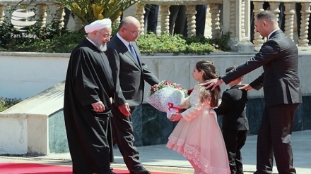 İrağədə rəsmi holətədə bə prezdent Ruhəni və beşey