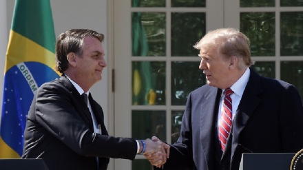 טראמפ נועד עם נשיא ברזיל
