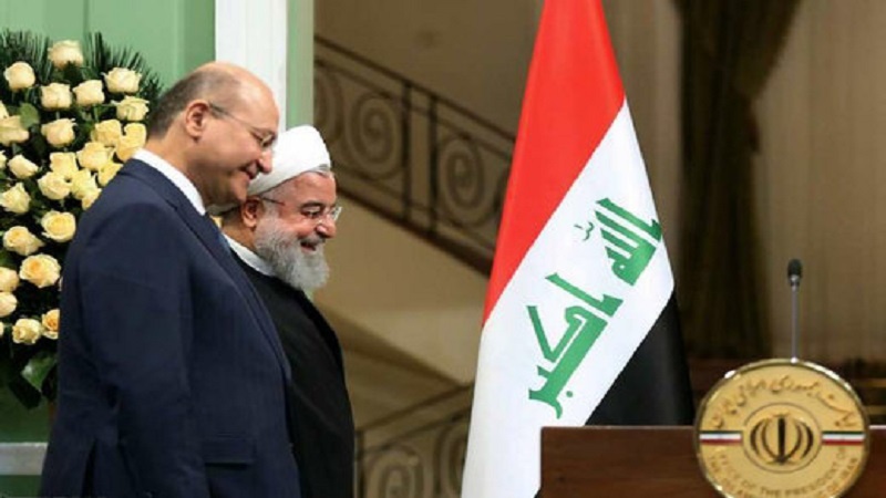 イランのローハーニー大統領とイラクのサーレハ大統領