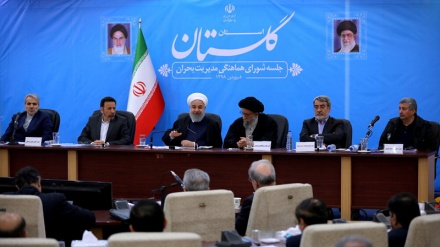 Mbledhja e këshillit për administrimin e krizave në Golestan të Iranit