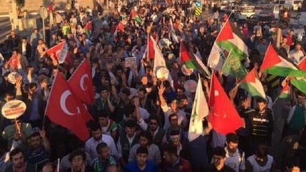 اعتراضات مردمی در ایران و ترکیه علیه جنایات اسراییل در غزه+ فیلم