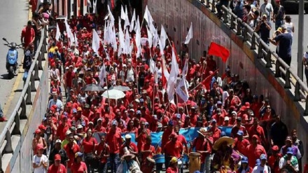 Celebran marcha antiimperialista en Venezuela