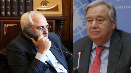 Zarif bisedon me telefon me Gutteres