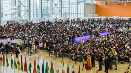 People celebrate Nowruz in Russia's Moscow