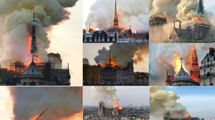Paris'teki tarihi kilisede büyük tahrip 