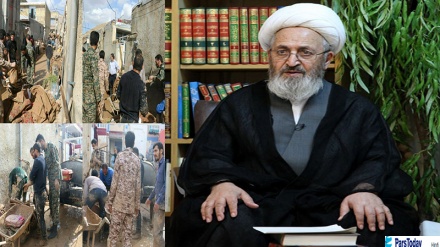 बाढ़ग्रस्त लोगों की मदद के लिए आयतुल्लाह ने बेचा अपना घर +फ़ोटो