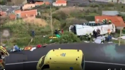 Португалиядаги автоҳалокатда 27 турист ҳалок бўлди(видео)