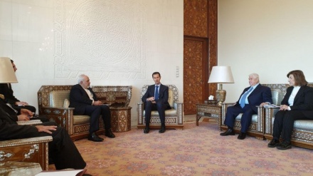 イラン外相とシリア大統領が、地域と世界の最新情勢を協議
