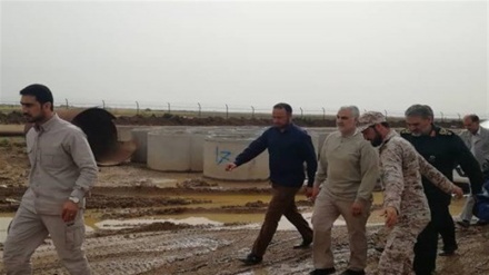 Komandan Pasukan al-Quds Tinjau Daerah yang Dilanda Banjir