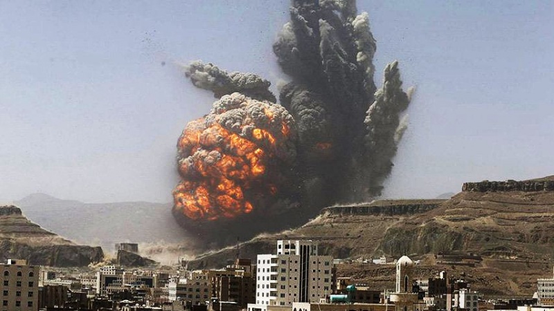 サウジ軍の戦闘機によるイエメンへの攻撃