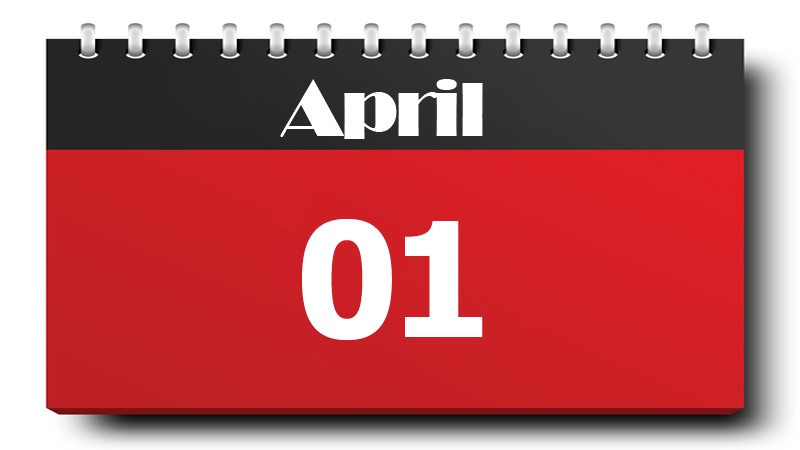1 April 2019.