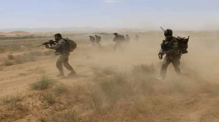 درگیری بین نیروهای دولتی افغان و طالبان در ولایت بادغیس افغانستان 