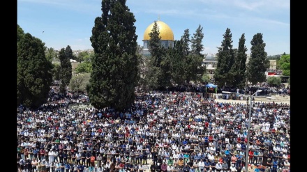 Puluhan Ribu Warga Palestina Menunaikan Shalat Jumat