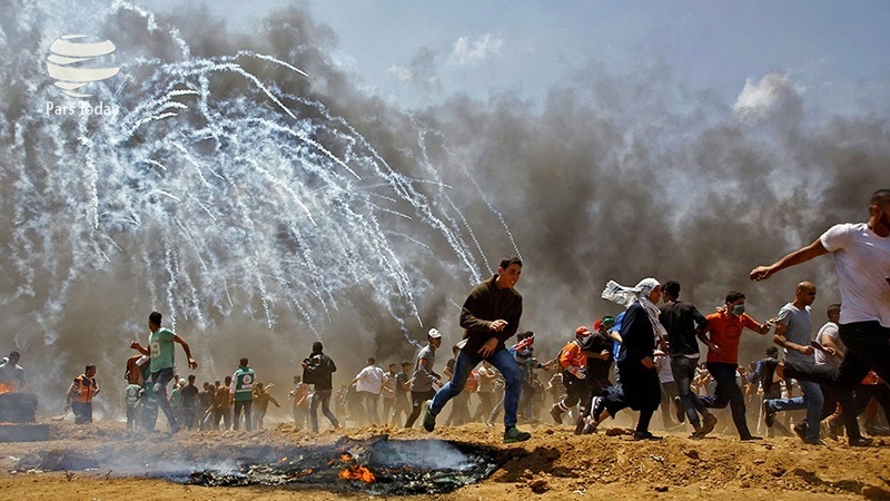 زخمی شدن 60 فلسطینی در تظاهرات 