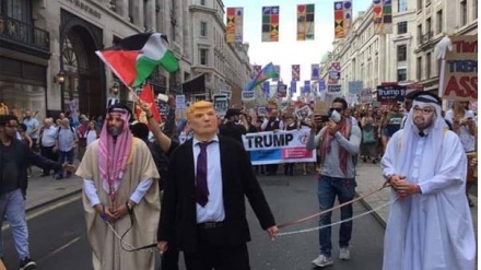 伦敦街头举行反犹太复国主义抗议活动