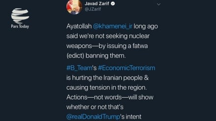 扎里夫对特朗普致信：伊斯兰革命最高领袖长期以来一直宣称禁止核武器