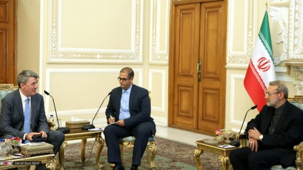  لاریجانی: ایرانی ها در برابر فشارهای آمریکا مقاومت می کنند