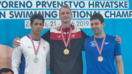 کسب مدال نقرهِ مسابقات بین المللی شنا توسط شناگر ایرانی 