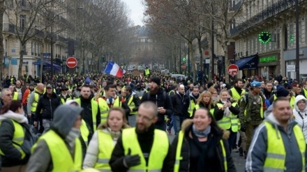  ادامه اعتراضات جلیقه زردها در فرانسه 