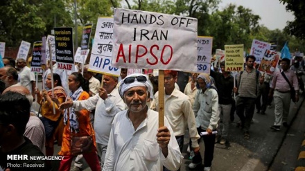 Indi, protesta kundër politikës anti-iraniane të Amerikës