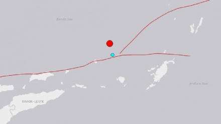 印度尼西亚的班达海海域发生7.5级地震