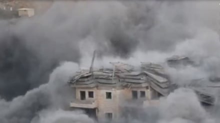 Begini Cara Zionis Hancurkan Gedung-gedung Palestina