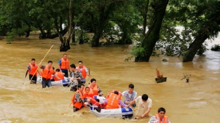 洪水扰乱了2000万中国人的生活
