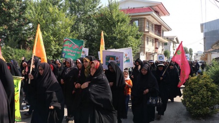 Şəft və Fumən Tolışə şəhronədə xanımon hicab mitinq.