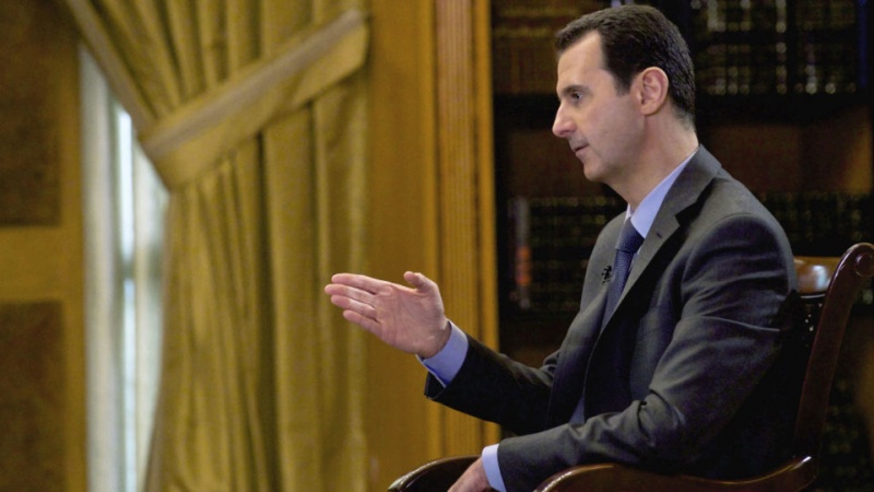  بشار اسد: سوریه در برابر تهدیدهای آمریکا در کنار ایران است