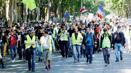  سی وپنجمین هفته اعتراضات جلیقه زردها در فرانسه