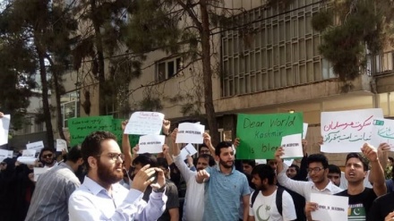 Estudiantes iraníes critican el silencio de propugnadores de DDHH ante crisis de Cachemira