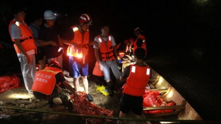 中国洪水造成9人死亡，4人失踪