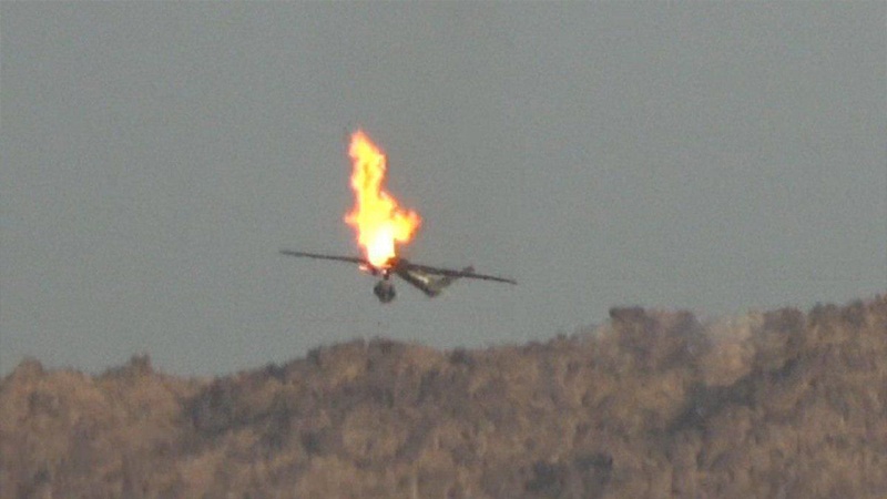 سرنگونی یک هواپیمای بدون سرنشین آمریکایی توسط طالبان 