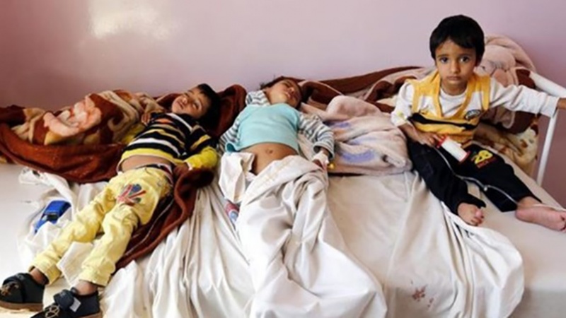 イエメンの幼い患者たち