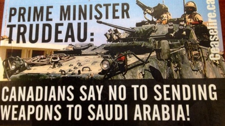 Takwa la asasi za kiraia za Canada la kusitishwa uuzaji silaha wa serikali ya Ottawa kwa Saudi Arabia