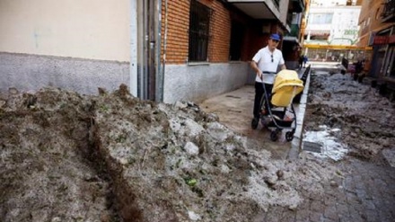 Spagna: a Madrid caos per maltempo