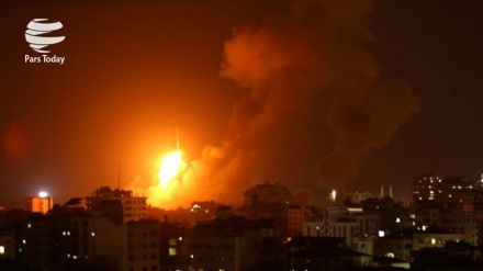 Siyonist rejim, Gazze'yi yoğun şekilde bombaladı