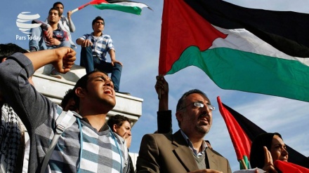 راهپیمایی همبستگی با اسرای فلسطینی در کرانه باختری