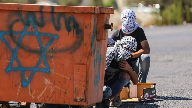 Pejuang Palestina di Ramallah.