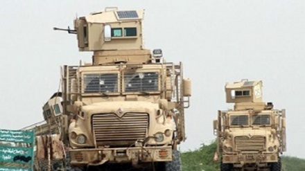 Onlarca zırhlı araç Aden'e giriş yaptı