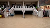 スペイン南東部での洪水