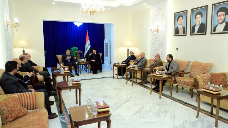  دیدار سیدعمار حکیم و معاون وزیر خارجه ایران در بغداد