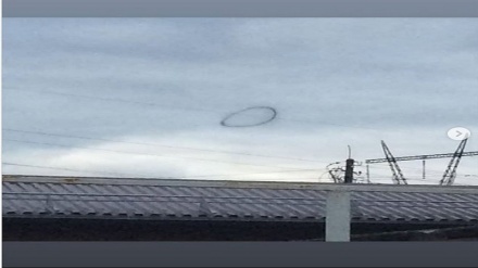 تصویری از شی مرموز بر فراز آسمان مسکو