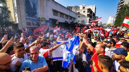 Video+Fotos: Queman banderas israelí e estadounidense en El Líbano