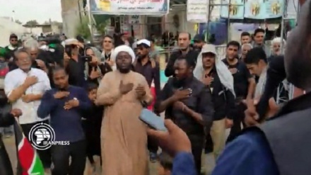 Kenyan mourners take part in mourning processions of Arba’een in Karbala