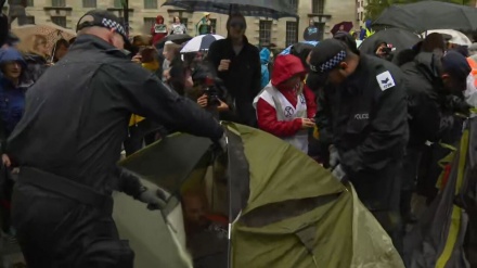 英･ロンドンで警察数百名が環境保護活動家への取締りを要請