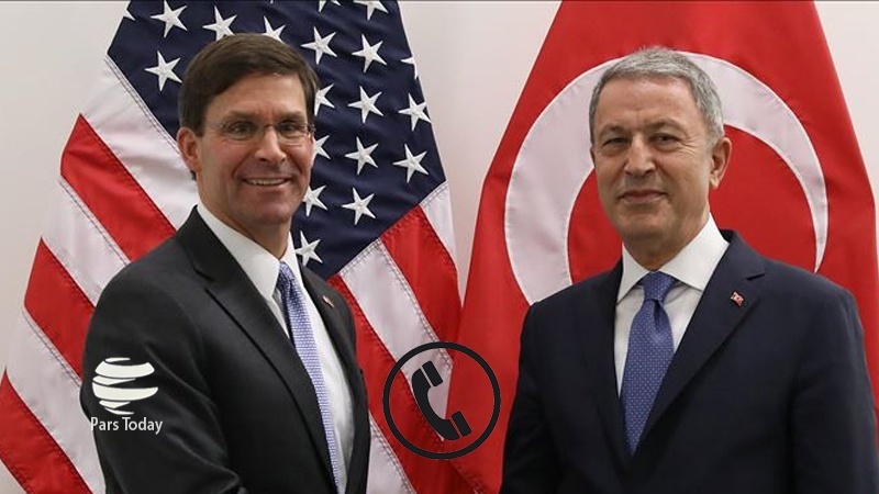 رایزنی وزیر دفاع ترکیه با همتای آمریکایی خود درباره عملیات در سوریه