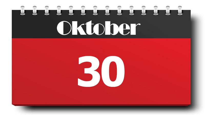 30 Oktober 2019